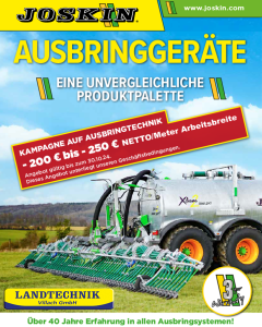 Joskin Aktion Ausbringsysteme