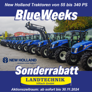 BlueWeeks Sonderrabatt New Holland